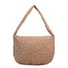 2023 Nova Moda Senmeng Casaco de Algodão Acolchoado Grande Capacidade Bordado Rhombic Bolsa Tote Bolsa Feminina Outono Bolsa de Ombro Único Bolsa Crossbody