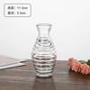 Mini Jarrón Vintage Nórdico para Arreglo Floral, Vidrio Estilo Ins con un Toque de Lujo, Hermoso Adorno, Flores Secas Europeas de Lujo Ligero