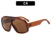 Gafas de Sol Retro de Marco Grande Europeas y Americanas Transfronterizas Douyin Personalizadas para Fotografía Callejera Gafas de Sol con Protección Solar Gafas de Sol de Moda para Mujer