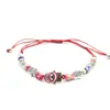 Joyería Más Vendida Transfronteriza 2020 Pulsera Tejida de Fátima Pulsera de Palma Ojo Maligno en Stock Venta al por Mayor Suerte