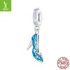 Colgante Plata Serie Mágica de Prom Zapatos de Baile Carro de Calabaza DIY Cuentas Hada Hada Princesa Viento Colgante de Plata s925
