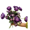 Con Yang Siembra de Cabello Simulación 5 Lulian Pequeños Nórdico ins Decoración del Hogar Boda Flor Falsa Peonía Flor de Simulación