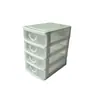 Caja de almacenamiento de joyería transparente tipo cajón, caja organizadora de escritorio, caja de almacenamiento de cosméticos con tapa, caja de almacenamiento a prueba de polvo