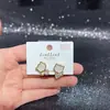 Brincos Fofos de Gato e Cachorro para Outono e Inverno para Mulheres Agulha de Prata S925 Moda Versátil Galvanoplastia Ecológica Acessórios Atacado Yiwu