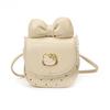 Bolsa Transversal Mini Fofa Infantil Bolinhas Laço Estilo Coreano Nicho Moda Versátil Princesa Feminina Bolsa para Batom