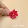 Ponto 3cm nove cantos com furador fita de poliéster costurado à mão florzinha diy adorno de cabeça acessórios de vestuário brinquedo flor de tecido feita à mão