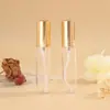 Venda Direta de Fábrica Frasco de Perfume de Vidro Transparente Borrifador de Alumínio Galvanizado Frasco Borrifador de Névoa Fina Frasco para Transferência de Perfume Amostra Portátil