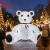 Caiqingtong Iluminación Navideña para Exteriores Proyecto Producción Exportación Fábrica Fuente Personalizado Tema Oso Navideño Luces