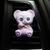 Decoração de perfume de carro bonito Internet celebridade urso fofo ar condicionado saída de ar aromaterapia fragrância de luz duradoura suprimentos de interior de carro para mulheres