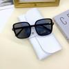 Gafas de sol elegantes de montura grande para padres e hijos con color degradado, Gafas de sol nuevas de moda con protección UV, Gafas de sol retro negras