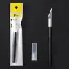 Cuchillo de Tallar de Venta Caliente Transfronterizo Juego de Cuchillos para Cortar Papel Modelo de Sello de Goma para Tallado de Papel Estudiante Cuchillo Manual para Cortar Papel Venta al por Mayor