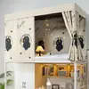 Cortinas Pretas Grossas Blackout Selecionadas Cuidadosamente para Cama Superior de Dormitório, Cortinas para Beliche de Estudante Universitário, Cortina para Cama Inferior e Cobertura de Mesa
