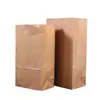 Bolsa plana desechable de papel Kraft para refrigerador, bolsa para alimentos, pequeña para llevar, bolsa de embalaje a prueba de aceite, grande