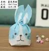 Venta al por mayor de fábrica 10*17 embalaje para hornear orejas de conejo manga pastelera orejas de conejo estéreo bolsa de embalaje de plástico