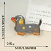 En Stock al por Mayor Dibujos Animados Perro Hot Dog Serie Parches Bordados Autoadhesivos Accesorios para Funda de Teléfono Parche Applique
