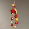 Corrente para Celular Estilo Ins Estrela Vermelha Capa de Celular Rugby Cordão Corrente de Câmera com Contas DIY Corda Anti-Perda para Celular