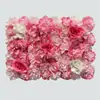 Fondo de Pared de Flores Artificiales Arreglo Floral para Fondo de Transmisión en Vivo de Influencer Hortensia Rosa Arreglo de Flores de Plástico para Sala de Transmisión en Vivo