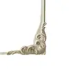 Flor ornamental de esquina mini de yeso estilo europeo para pasillo, entrada, techo, pared y rincón pequeño, talla decorativa, en stock