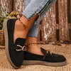 Mocasines de Tallas Grandes Transfronterizos para Mujer 2026 Primavera Nuevo Llegado Slip-on de Lona Casual Zapatos Individuales para Mujer En Stock