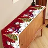 Caminho de mesa de Natal Xiyin TEMU transfronteiriço, tira longa festiva, nova decoração de mesa, decorações de Natal, toalha de mesa