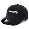 Gorra de Pico Estilo Japonés y Coreano para Mujer, Bordado Retro de Letras, Corona Suave, Algodón Puro Lavado Desgastado, Gorra de Béisbol Unisex de Moda