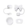 Explosões transfronteiriças Stanley cup porta-canetas 10mm tampa de palito laço de silicone plugue anti-vazamento kit com 4 peças à prova de poeira anti-vazamento