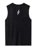 Chaleco Deportivo Transpirable Sin Mangas para Hombre de Verano Ropa de Entrenamiento de Baloncesto Fitness Ropa de Secado Rápido Running Transfronterizo Europeo y Americano