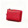 Billetera corta plegable de tres pliegues para mujer, estilo japonés, con múltiples ranuras para tarjetas, tarjetero para mujer, monedero versátil de gran capacidad
