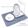Tapete Drenante de Silicone Personalizado, Tapete de Secagem para Cozinha, Vários Estilos de Tapete Antiderrapante com Isolamento Térmico, Tapete de Silicone para Pia