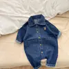 Mono de Mezclilla para Bebé 2026 Atuendo de Otoño para Niños y Niñas, Peto Infantil Estilo Coreano, Elegante Ropa para Exteriores