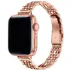 Para Apple Apple Watch9 8 7 6 5 Ultra2 Sete Contas Aço Inoxidável Pequeno Homem Cintura Feminina Pulseira