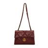 Bolso de hombro vintage plisado para mujer, novedad de invierno 2024, pequeño bolso cruzado estilo Chanel con cadena rómbica.