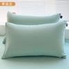 Fundas de Almohada de Algodón de Color Sólido, un Par de Fundas de Almohada de Algodón Puro para Dormitorio, Funda Individual 48Cmx74Cm para Relleno de Almohada 1
