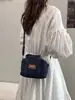 Nova Bolsa Boston Jeans Retrô 2026 para Mulheres, Mini Bolsa Almofada Versátil e Estilosa