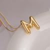 Aogu Venta Caliente Transfronteriza Simple Personalizado Globo Colgante de Letra Inglesa Collar Femenino Nicho INS Personalizado Cadena Clavicular