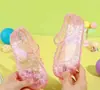 Sapatos de Cristal Infantis Novo Modelo Transfronteiriços, Sandálias de Gelatina para Meninas Bebês, Sapatos Doces de Princesa com Solado Macio para Crianças Pequenas e Médias