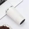 Caneca de Café de Couro de Terceira Geração Transfronteiriça, Copo Térmico de Aço Inoxidável a Vácuo de Camada Dupla, Copo de Viagem Conveniente Pintado com Spray Colorido Estilo Americano