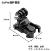 Adaptador de disparo vertical central gopro xiaoyi 360 tornillo largo tornillo de cuarto de pulgada clip para teléfono accesorios de cámara de acción