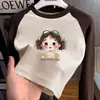 Camiseta Base Térmica de Felpa para Niña Otoño Invierno Nueva Manga Larga Raglán Elegante Ropa Interior para Bebé Top de Cuello Redondo Niña Pequeña