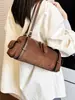 Bolsa de Ombro Retro Fosca Transfronteiriça Nova Outono/Inverno 2026 Versátil para o Dia a Dia Bolsa de Ombro Única Bolsa Casual Simples