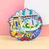 Imanes de nevera de PVC de Chongqing, souvenirs turísticos culturales y creativos, regalos de atracciones de ciudades chinas, pegatinas magnéticas de dibujos animados