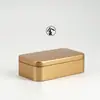 Bote de Lata de Viaje Portátil Universal para Jinjunmei, Tieguanyin, Té Negro, Dulces, Nueces y Té de Flores, Disponible en Stock con Logo Personalizado