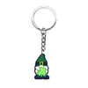 Centenas de St. Pingentes de Chaveiro Dia de São Patrício, Decorações de Chaveiro Chapéu Verde DIY de Borracha Macia em PVC, Itens de Presente