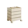 Armário de Armazenamento Móvel Estilo Nórdico para Uso Doméstico, Armário de Armazenamento para Sala de Estar, Armário de Mesa Giratório Estilo Ins, Armário de Cabeceira para Lanches