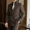 Terno Masculino Dupla Face Formal Conjunto de Terno Masculino Casual de Negócios Terno Dupla Face Conjunto de Três Peças
