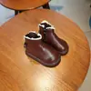 Botas para bebê menina sapatos de inverno sola macia sapatos para bebê andar sapatos de algodão infantis com veludo extra sapatos de menina sapatos de princesa botas pequenas de couro