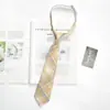 Corbata JK Japonesa para Mujer Talla Única Estilo Perezoso Universitario Accesorios de Uniforme Escolar para Estudiantes Pequeños Corbata Cuadros Hombre