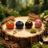 Paisaje en Miniatura 3D Fruta Arándano Mangostán Juguete de Comida Creativo Colgante Llavero Lindo Accesorios para Joyería DIY