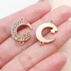 Set Mixto de 30 Piezas de Colgantes Huecos con Forma de Sol, Luna y Estrella con Incrustaciones de Diamantes, Estrella de Ocho Puntas y Estrella de Cinco Puntas para Collares, Pulseras y Accesorios DIY