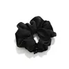 Douyin Industria Pesada Clásico Negro Lunares Tela Plisada Simple Viaje Diario Cola de Caballo Baja Goma para el Cabello Accesorio para el Cabello